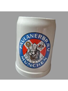 GERZ German Beer Stein Stoneware Mug Paulanerbraeu 0.5l